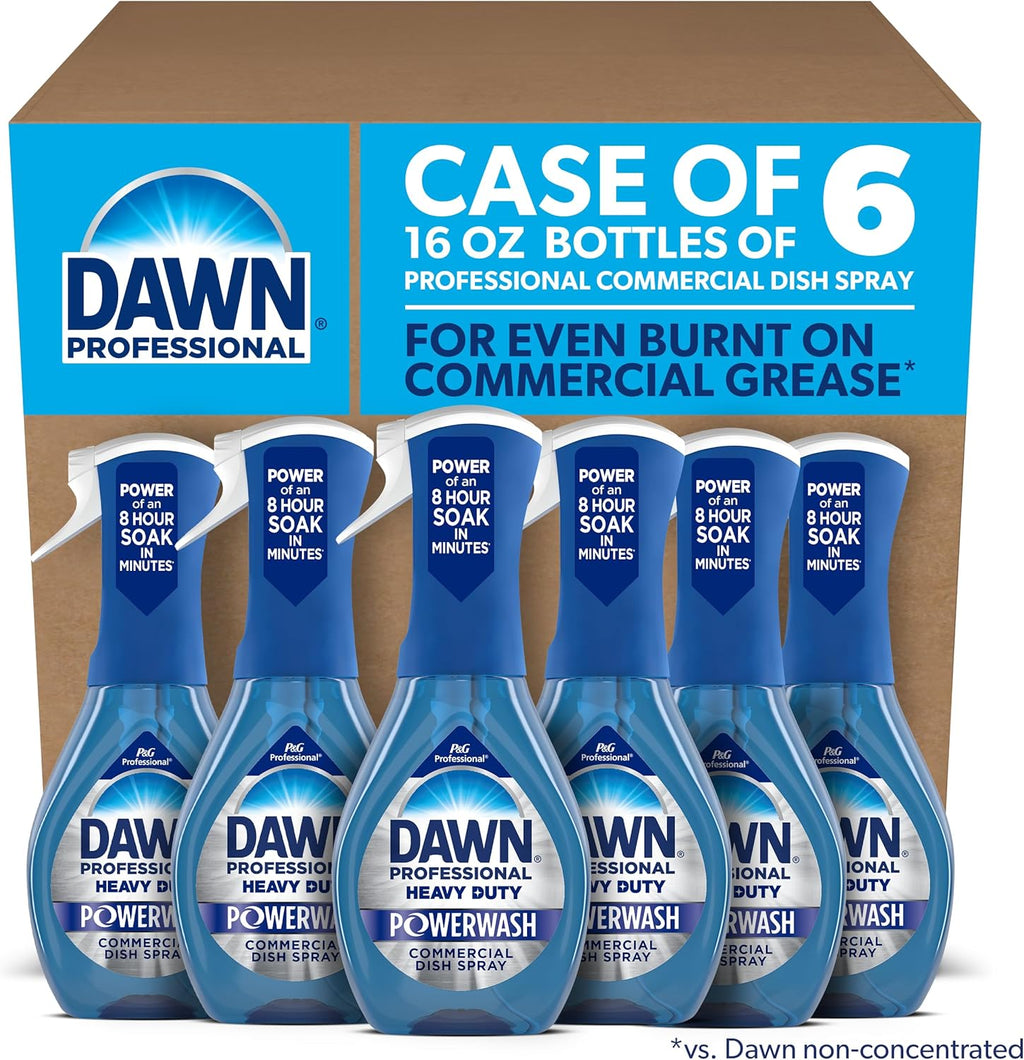 Dawn PRO Heavy Duty Powerwash Dish Spray for Commercial Use (16 oz, 6 pack)