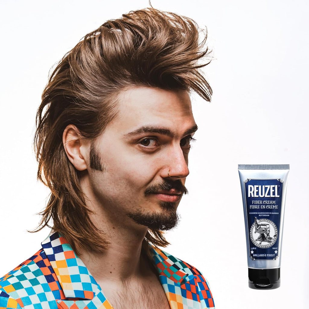 Reuzel Fiber Cream, Provides a Low Shine Finish, 3.38 oz