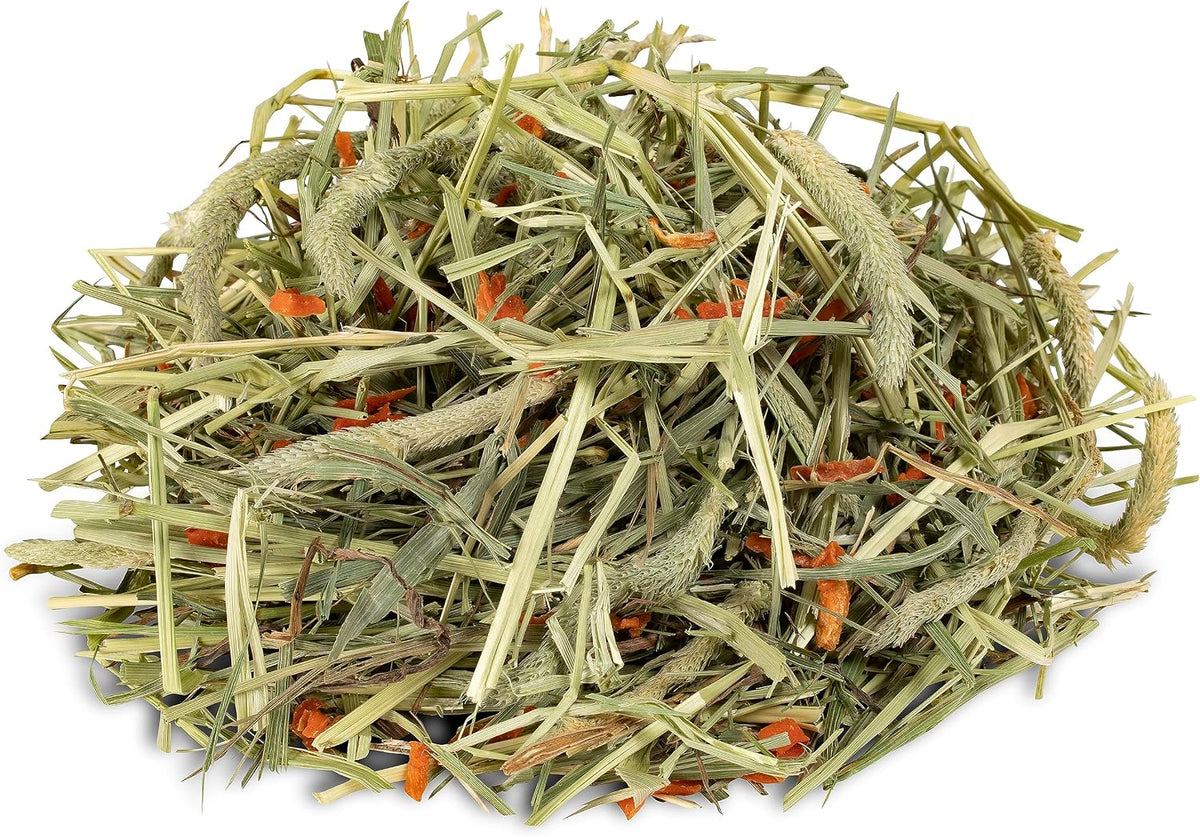 Kaytee All Natural Timothy Hay Plus Carrots for Guinea Pig & Rabbit