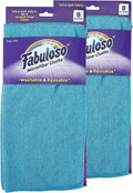 Fabuloso Microfiber Cleaning Cloths for Home & Car, 13x13, Purple, 8 Count