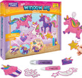 Imagimake Window Art - Princess, DIY Mess-Free 16 Pieces Suncatcher Kit
