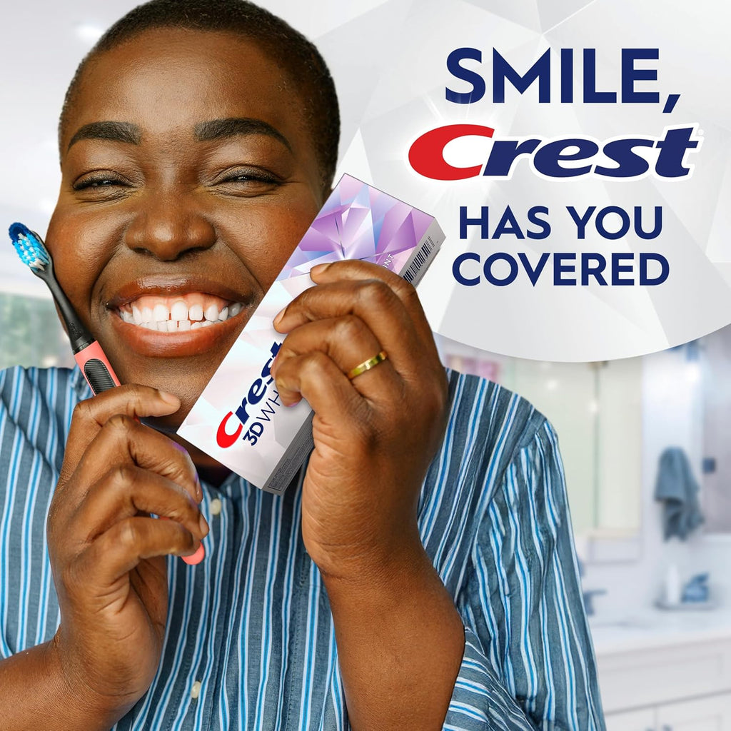Crest 3D White Brilliance Bright Mint Teeth Whitening Toothpaste, 4.3 oz Pack of 3, 100% More Surface Stain Removal, 24 Hour Active Stain Prevention, Whiter Teeth in 3 Days