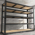 ROOMFAVE Garage Shelving Heavy Duty, 5 Tier,72" H x 35.56" W x 16" D Black