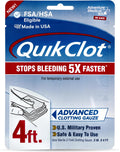 QuikClot Kaolin Clotting Gauze, 2'