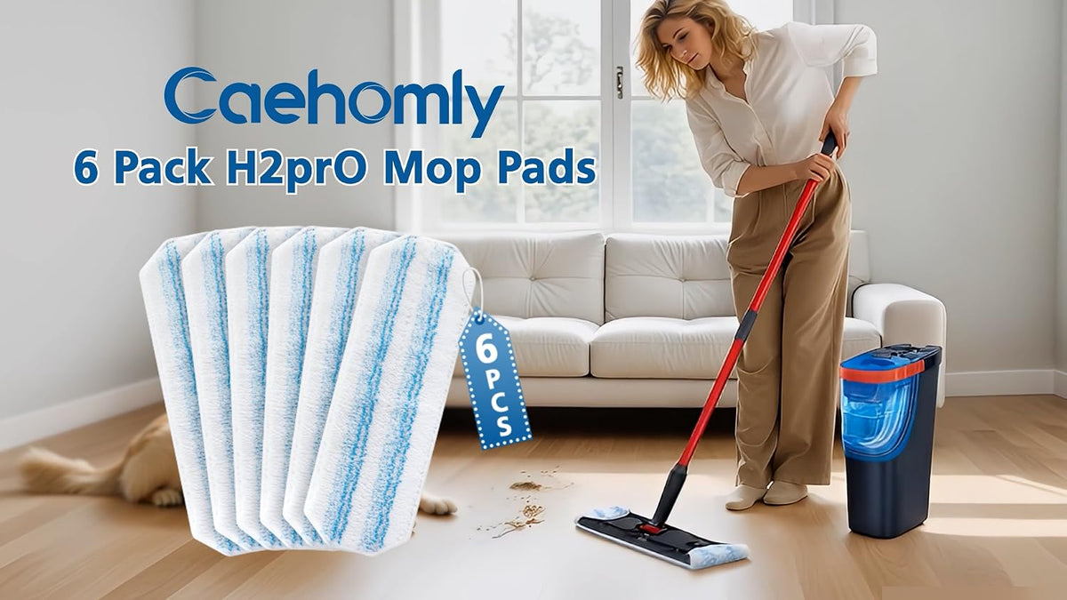 6 Pack H2prO Mop Pads Compatible with O Ceda H2PrO Flat Mop System