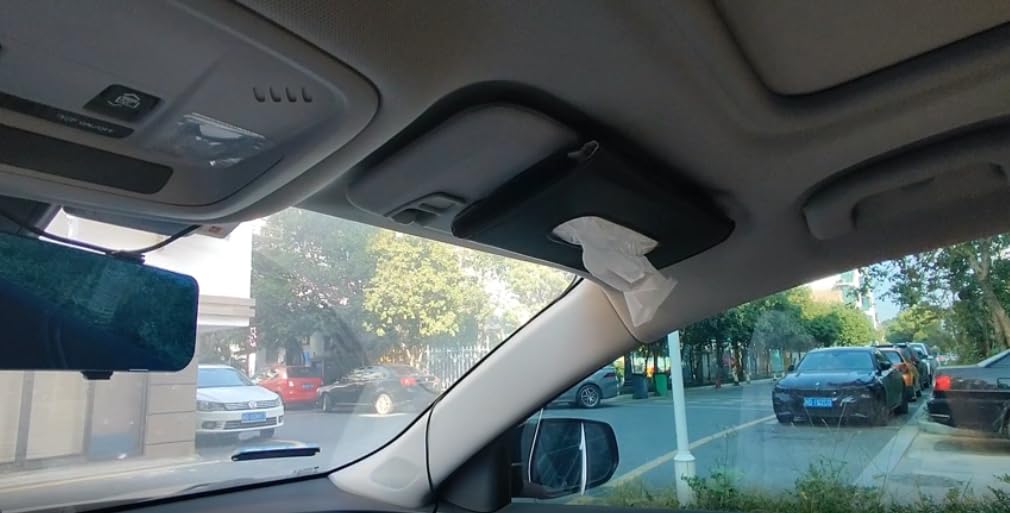 Car Tissue Holder for Visor with Lotion Facial Tissues Included