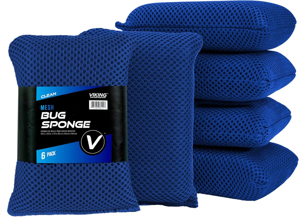 VIKING Mesh Bug Sponge, Bug and Tar Remover for Car, 1 Pack