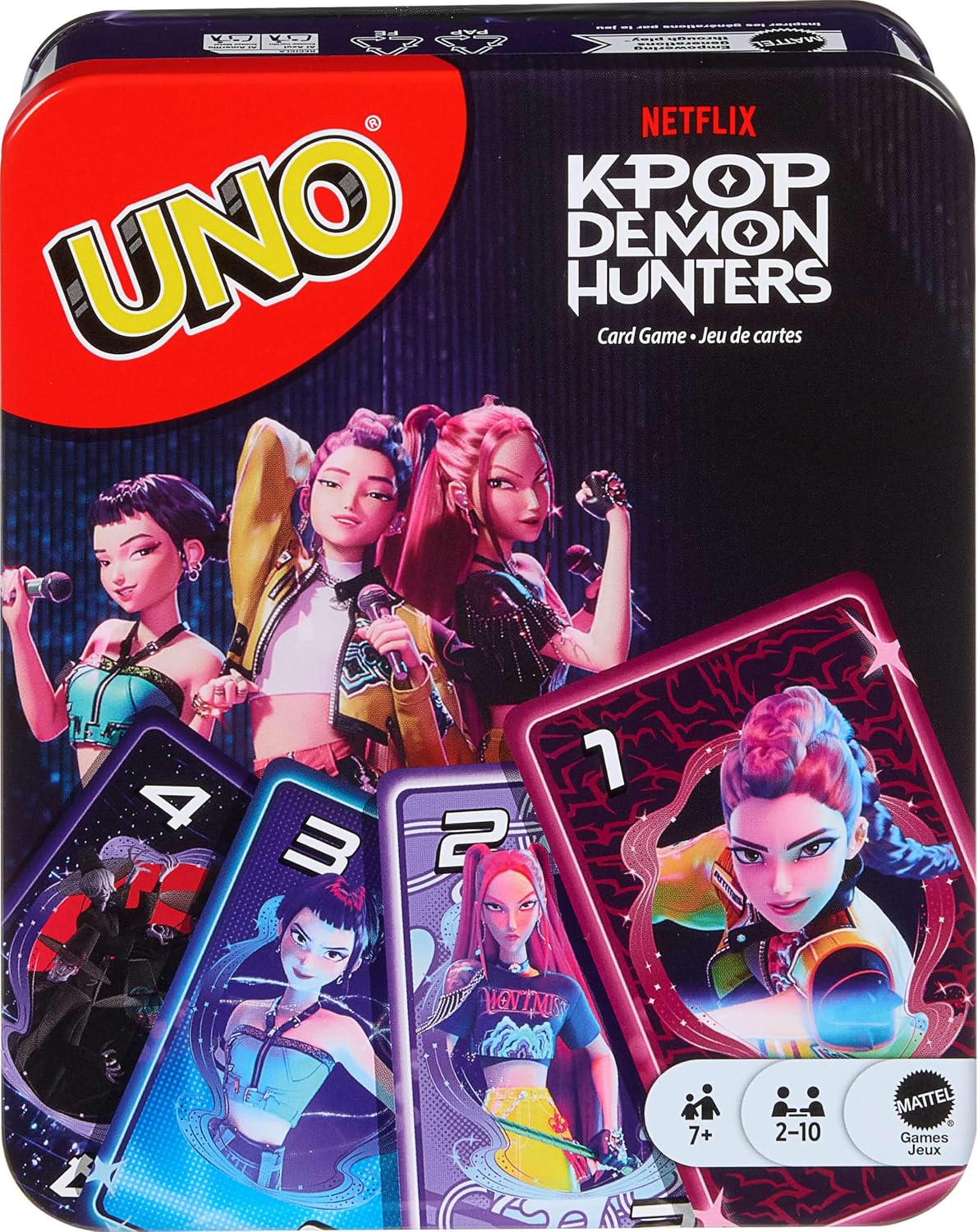 Mattel Games UNO Netflix Kpop Demon Hunters Card Game Card Game