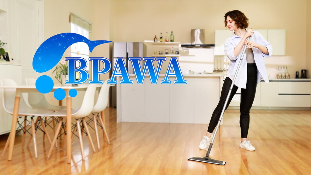 BPAWA Microfiber Mops for Floor Cleaning: Flat Mop for Hardwood Tile Wood
