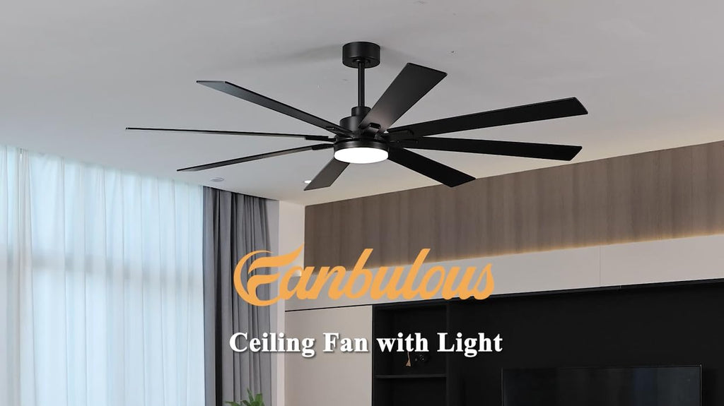 Fanbulous 72 Inch Ceiling Fans with Lights DC Motor, Remote & APP Control