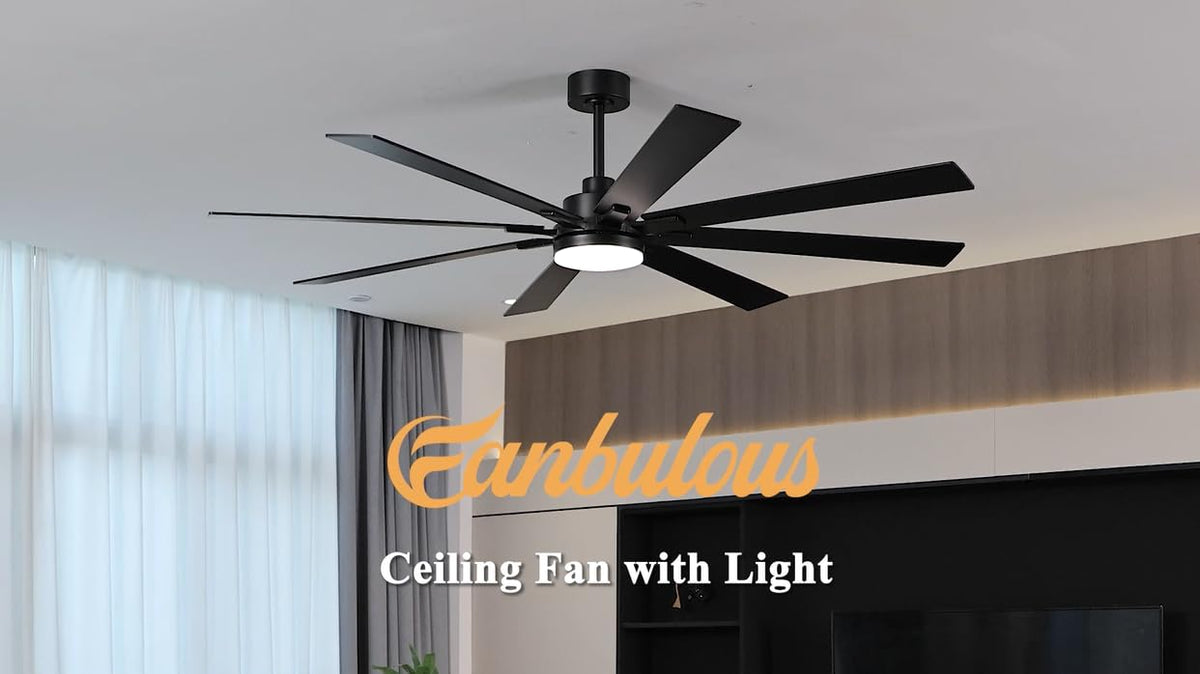 Fanbulous 72 Inch Ceiling Fans with Lights DC Motor, Remote & APP Control