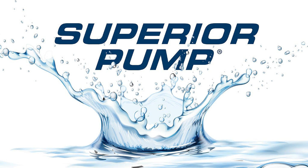 Superior Pump 91250 1800GPH Thermoplastic Submersible Utility Pump with 10-Foot Cord, 1/4 HP