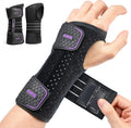 Rakiie 2 Pack Carpal Tunnel Wrist Brace Night Splint, Gray