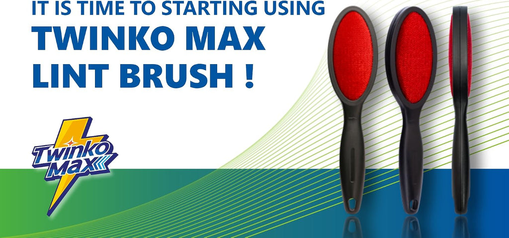 Twinko Max Lint Brush for Pet Hair, Reusable Lint Remover for Clothes