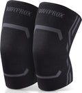 Bodyprox Knee Compression Sleeve for Men and Women (2 Pack), Knee Support Brace for Running and Work out (Medium)