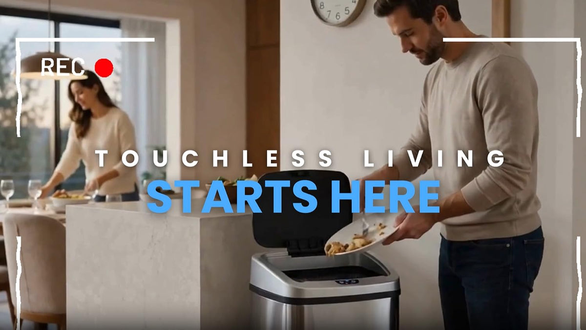 iTouchless Patented Large 24 Gallon Motion Sensor Trash Can | Odor Filter
