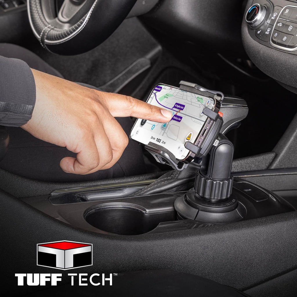 Tuff Tech Cradle Cup Mount Phone Holder, Fits Most Smartphones