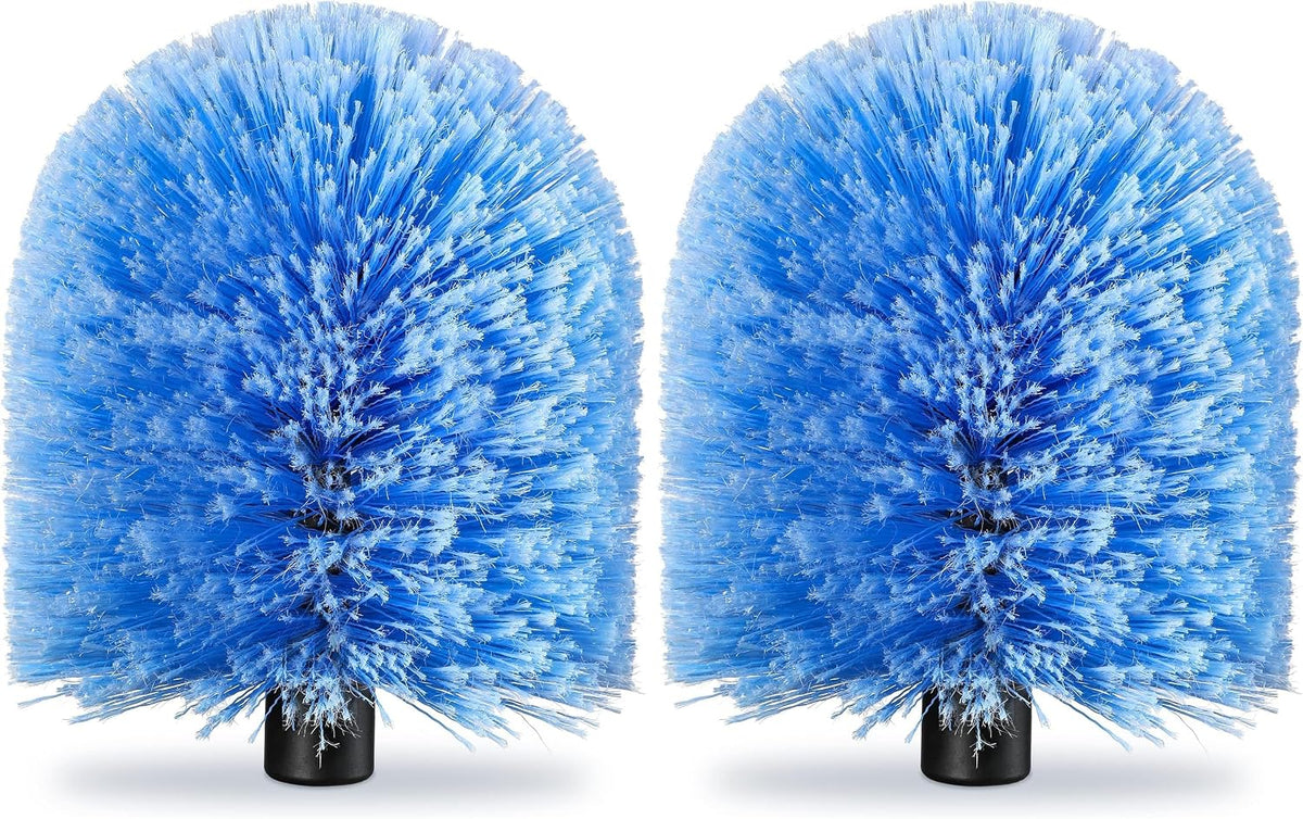 VITEVER Twist-On Cobweb Duster Head Brush, Fits Standard 3/4 inch Threaded Poles, Attachment Spider Web Duster Brush for Outdoor & Indoor Cleaning