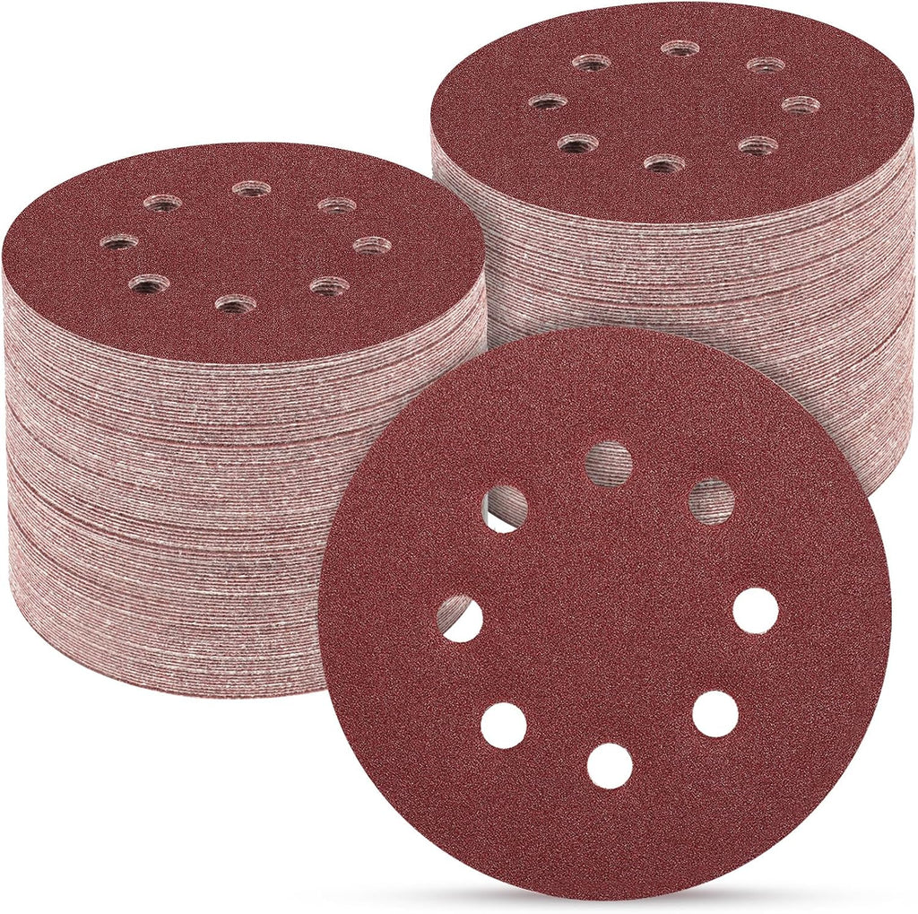 165 PCS 5 Inch Sanding Discs Random Orbital Sander Sandpaper