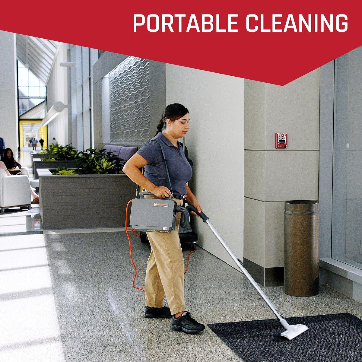Hoover Commercial PortaPower Lightweight Canister Vacuum Cleaner