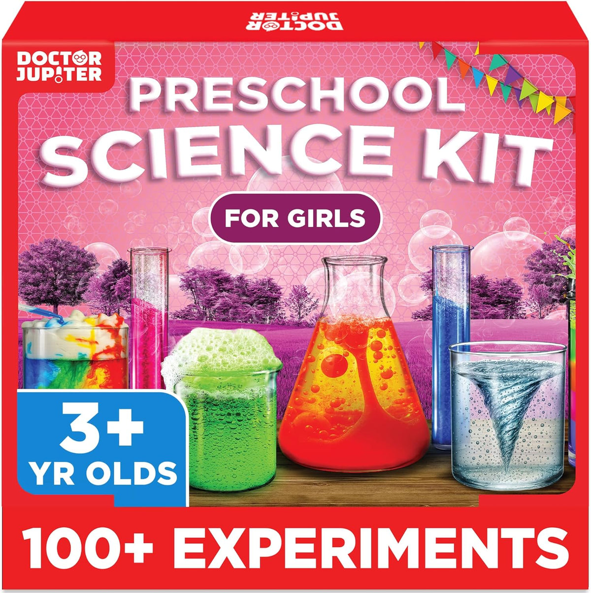 Doctor Jupiter Girls' First Science Experiments Kit for Kids Ages 4+
