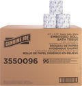 Genuine Joe Standard Bath Tissue, 3" x 4", 2-Ply, 400 Sheets/Roll, 96 Count