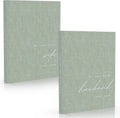 Wedding Vow Books His and Hers 2 Pack Personalized 2026 Year Linen Vow Book