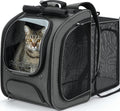 Pecute Cat Backpack Carrier,Large Space Cat Bubble Backpack,Ergonomic,Gray