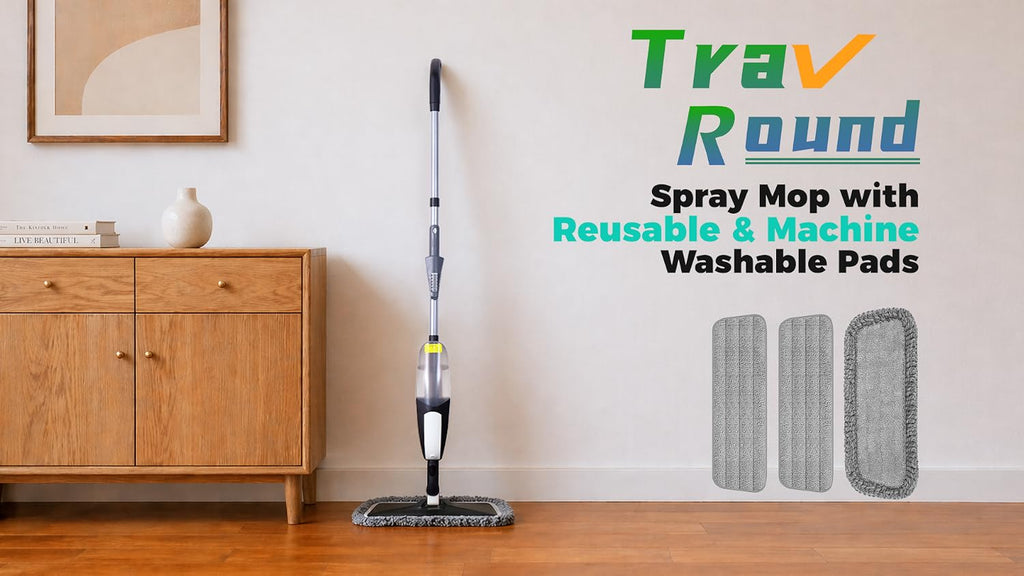 Spray Mop for Floor Cleaning: Microfiber Wet Dry Mops with 3 Washable Pads