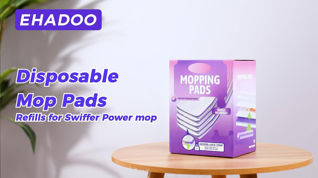 Mop Pad Refills for Swiffer PowerMop: 20 Pcs Disposable Pads