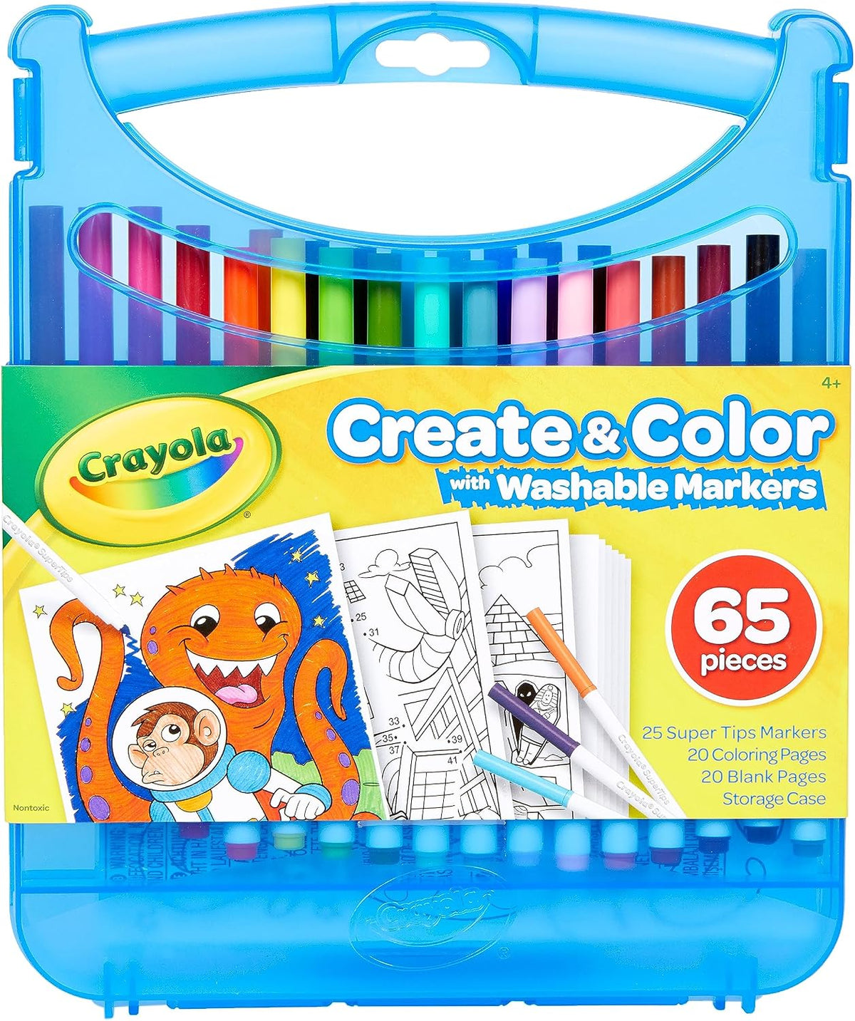 Crayola Pip-Squeaks Washable Markers 65ct, Coloring Art Supplies for Kids