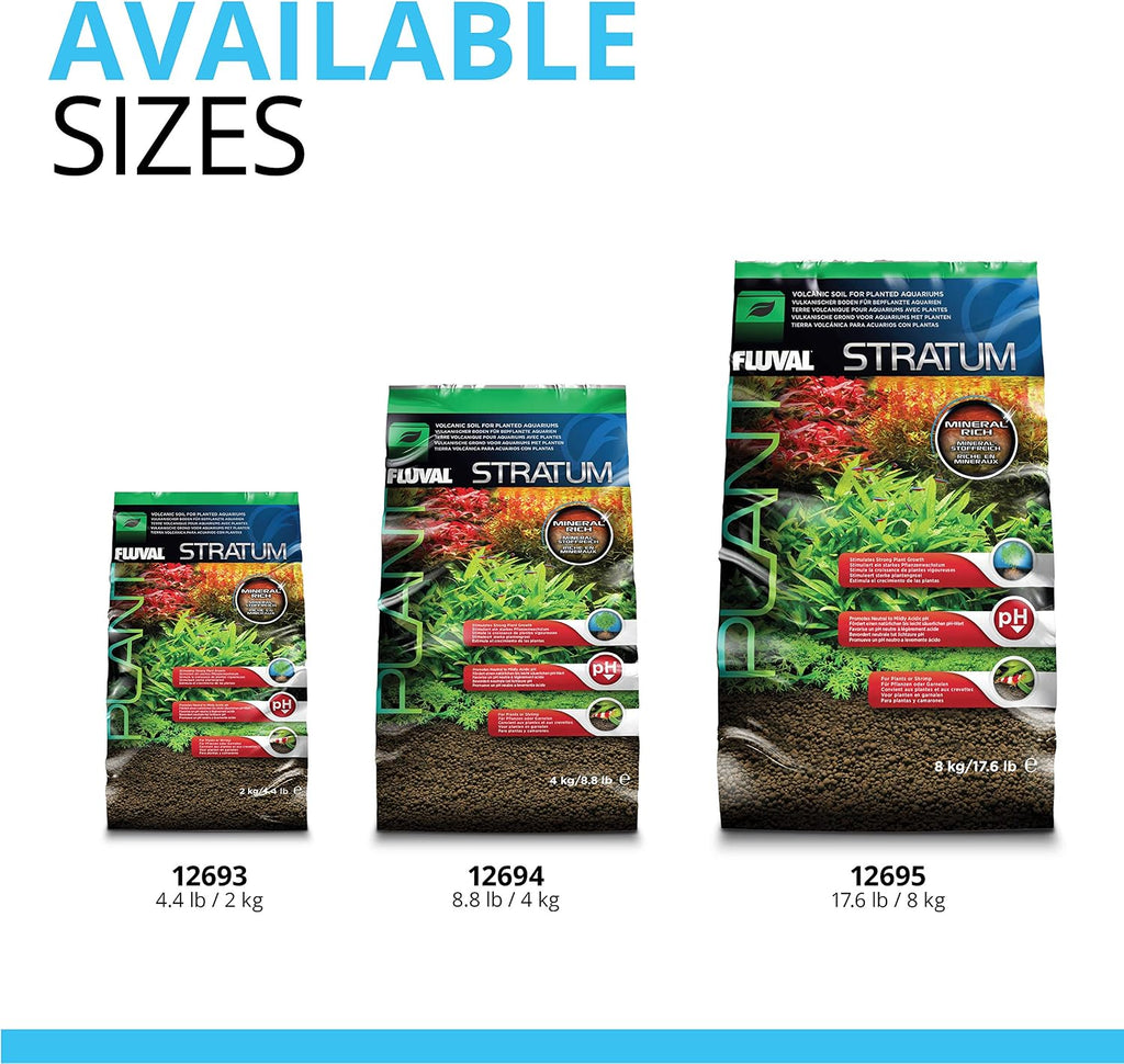 Fluval 12694 Plant and Shrimp Stratum for Freshwater Fish Tanks, 8.8 lbs.