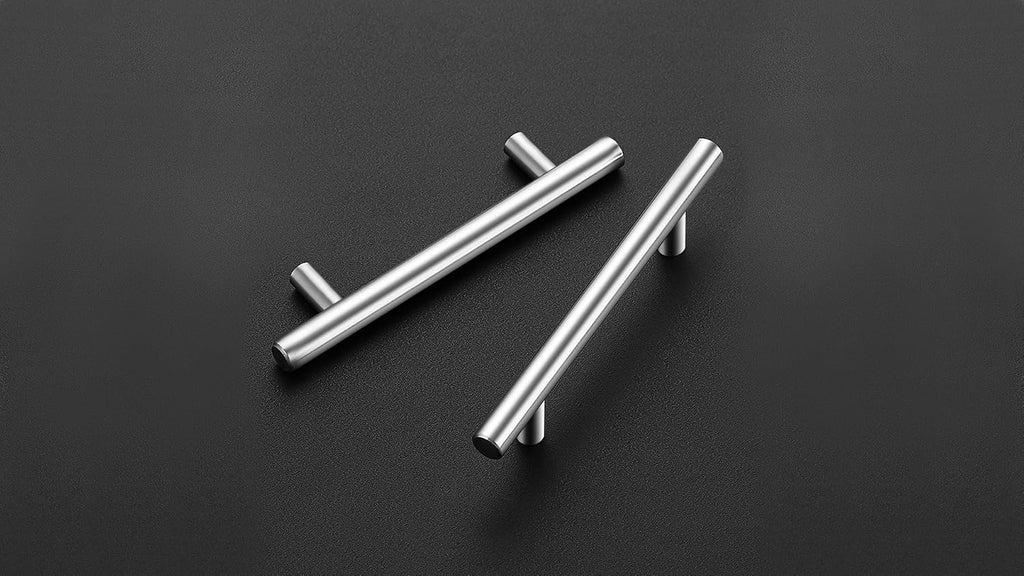 Ravinte Cabinet Handles, Brushed Nickel,5" Length,3" Hole Center,30 Pack