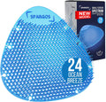 Spargos Urinal Screen Deodorizer, 24 Pack Blue Cakes