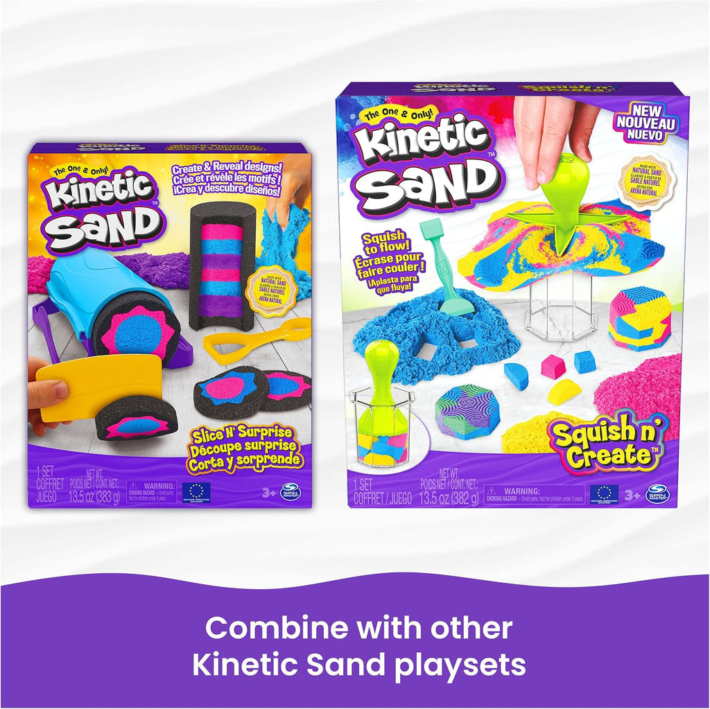 Kinetic Sand Castle Containers 10-Pack Moldable Sensory Toys, Ages 3+