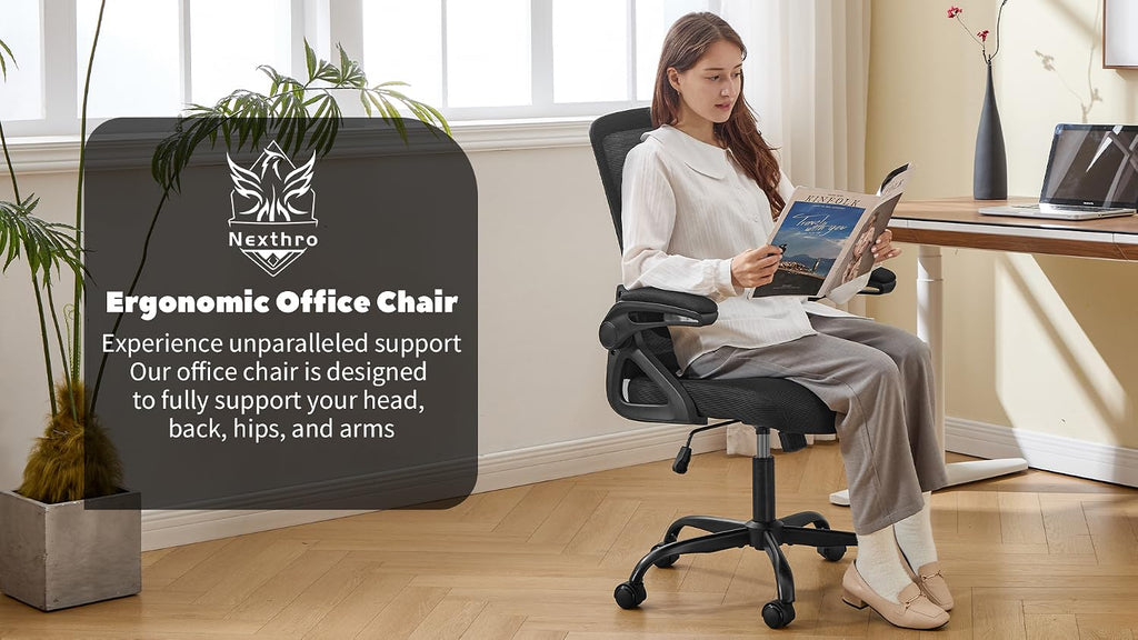 Ergonomic Office Chair Desk Chair with Adjustable Lumbar Support