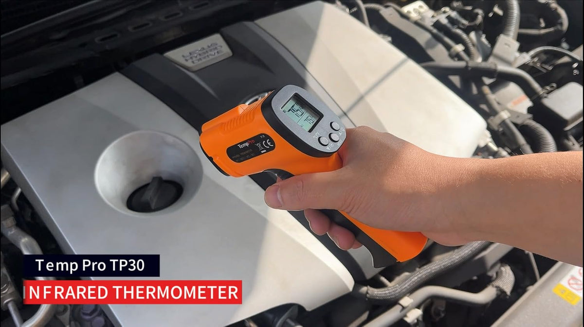 TempPro TempScan Infrared Thermometer Gun for Pizza Oven Griddle HVAC