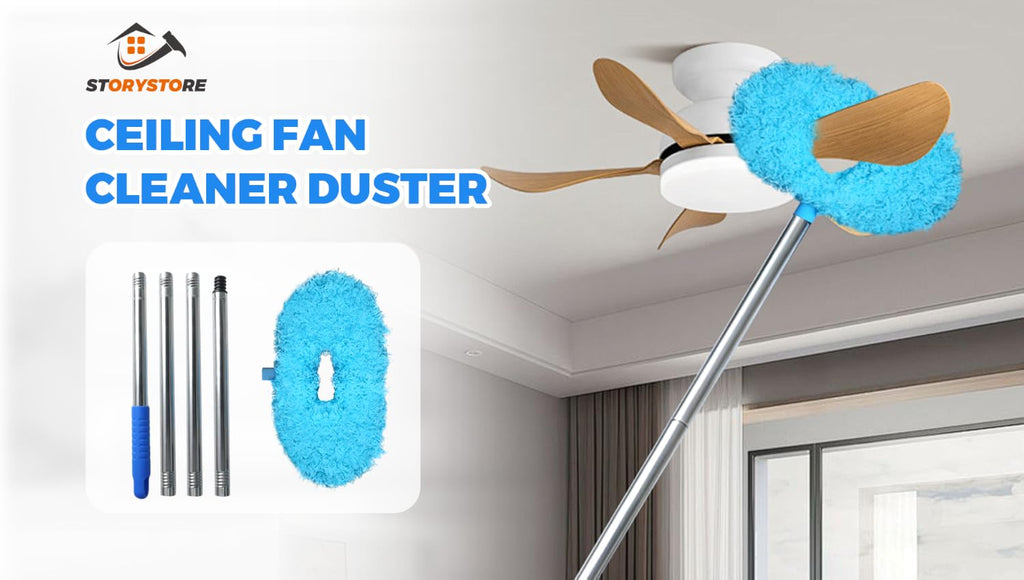 Storystore Ceiling Fan Cleaner Duster, Adjustable Microfiber Duster