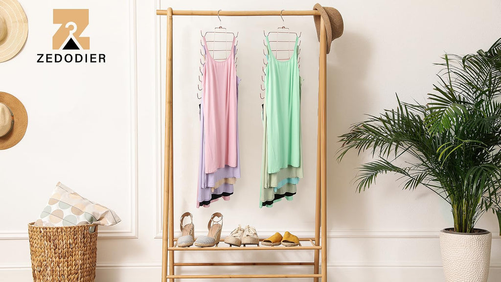 ZEDODIER 2 Pack Tank Top Hanger, Bra Organizer for Closet, Space Saving