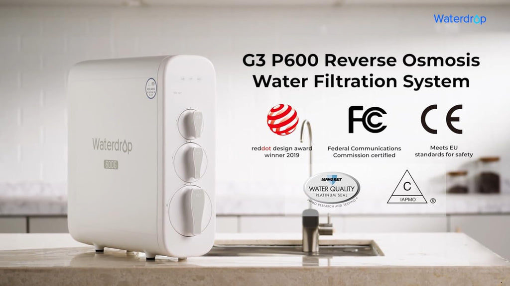 Waterdrop G3P600 Reverse Osmosis System, 600 GPD Tankless RO Water Filter