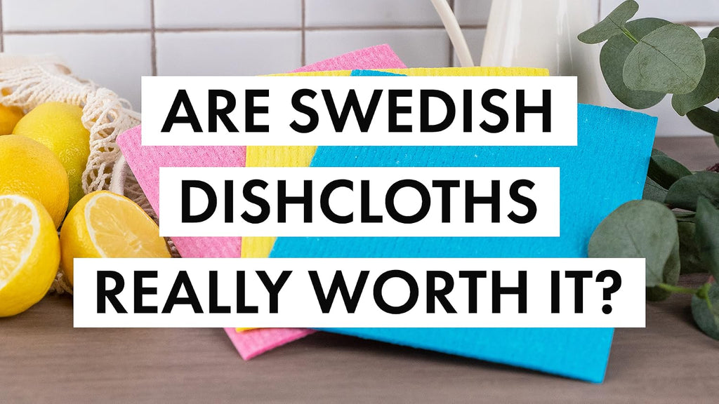 SUPERSCANDI 10 Pack Swedish Dishcloths for Kitchen - 100% Biodegradable & Compostable Reusable Paper Towels Washable, Food-Safe & Without Plastic - Dish Rags Suitable for Any Surface, Grey