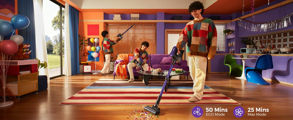 Cordless Vacuum Cleaner, 500W 45KPA 50Mins Stick Vacuum Cleaners for Home