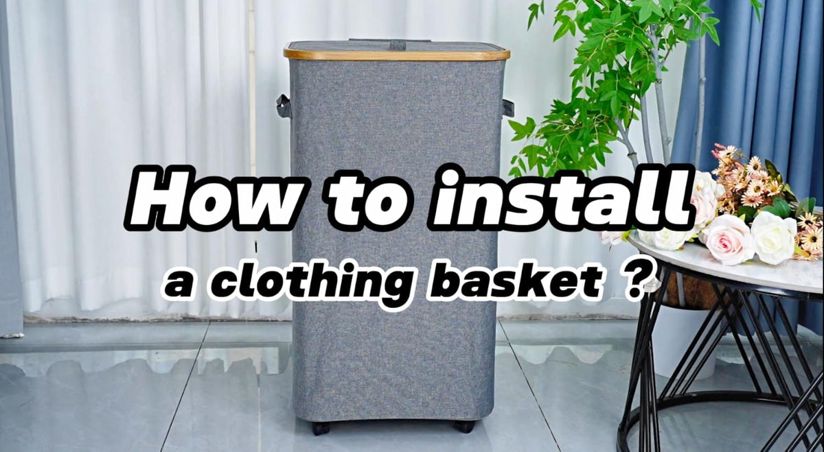 Laundry Hamper with Wheels, 75L Rolling Laundry Basket with Lid