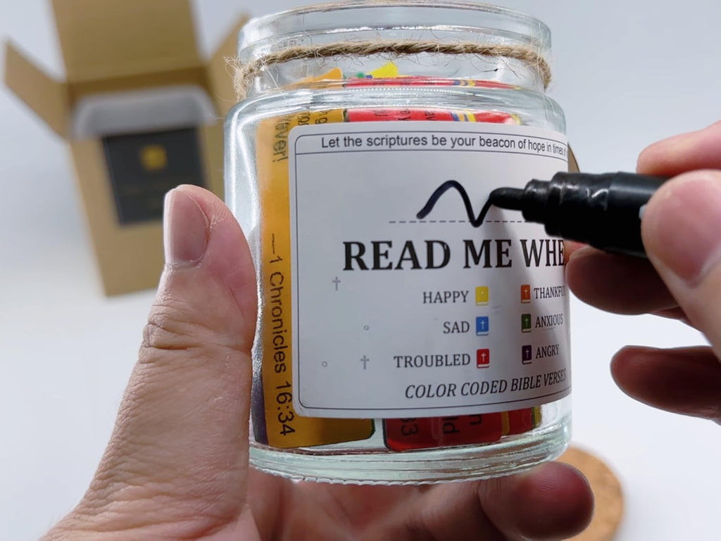 Read Me When Bible Verse Jar for Daily Encouragement