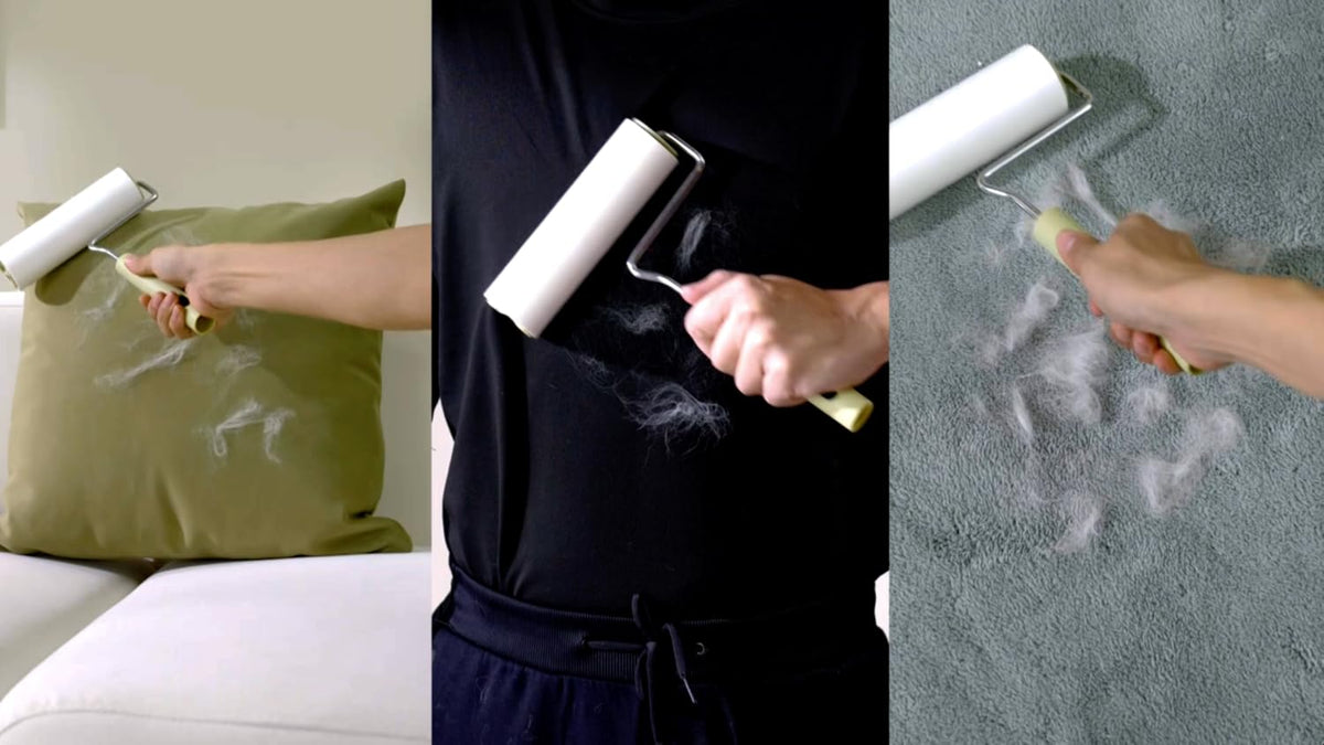 Extra Sticky Large Surface Lint Roller, 6.3''Wide Roller for Pet Hair