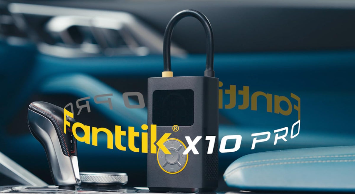 Fanttik X10 Pro 35s Fast Tire Inflator, 150PSI Cordless Air Pump, Auto-Off