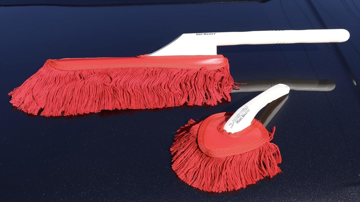 The Original California Car Duster Detailing Kit with Plastic Handle, Model Number: 62445 , Red