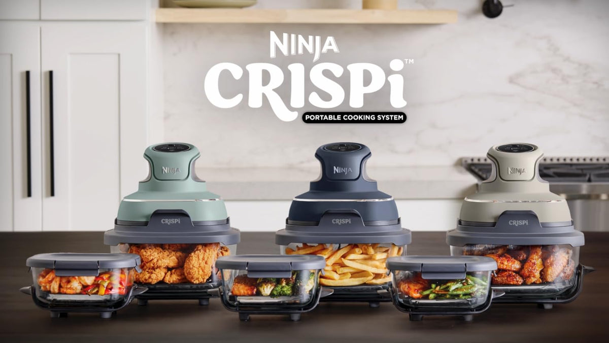 Ninja 4Qt CleanCrisp Glass Container with Storage Lid, Crispi, XSKSFN4QT