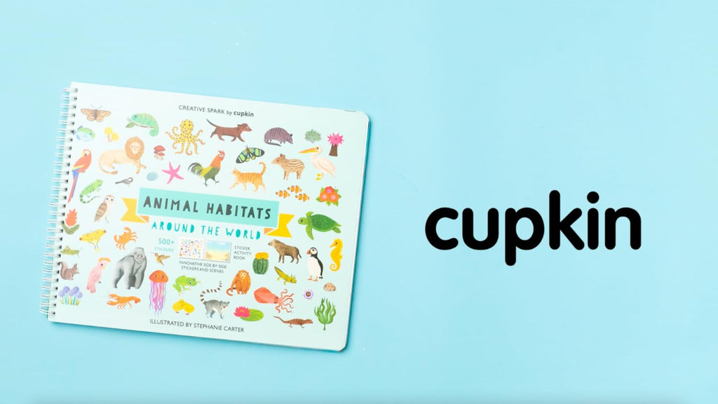 Cupkin Animal Habitats Coloring & Sticker Activity Book | 500+ Stickers