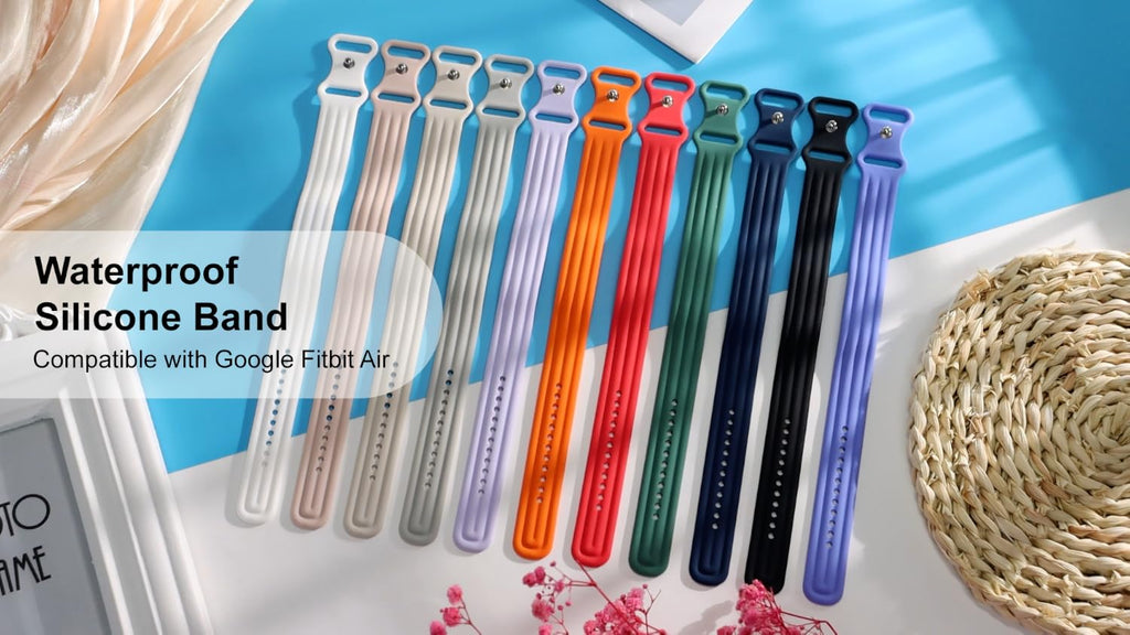 Compatible for Google Fitbit Air Band Silicone,Sweatproof & Water Resistant